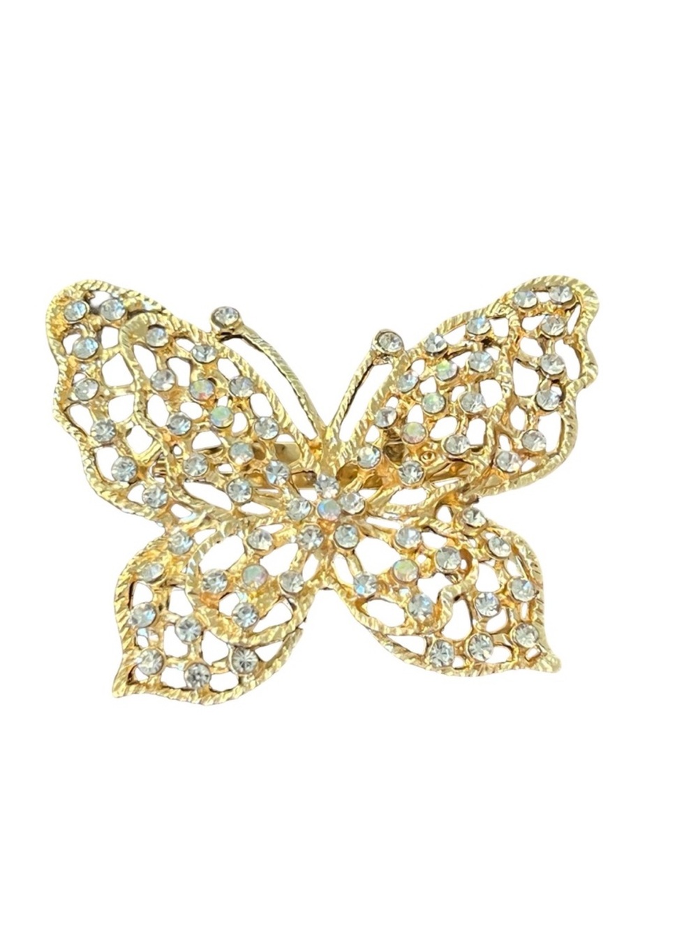 Gold Crystal Butterfly Brooch - Women Jewelry FINAL PRICE DROP